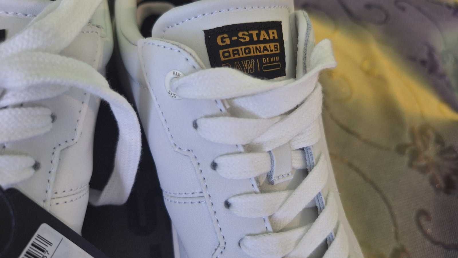Нові шкіряні білі кросівки, кеди G-Star RAW, розмір 40 (дивіться фото)