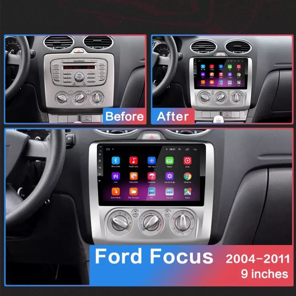 Ford Focus mk2 2004-2011 магнитола Android