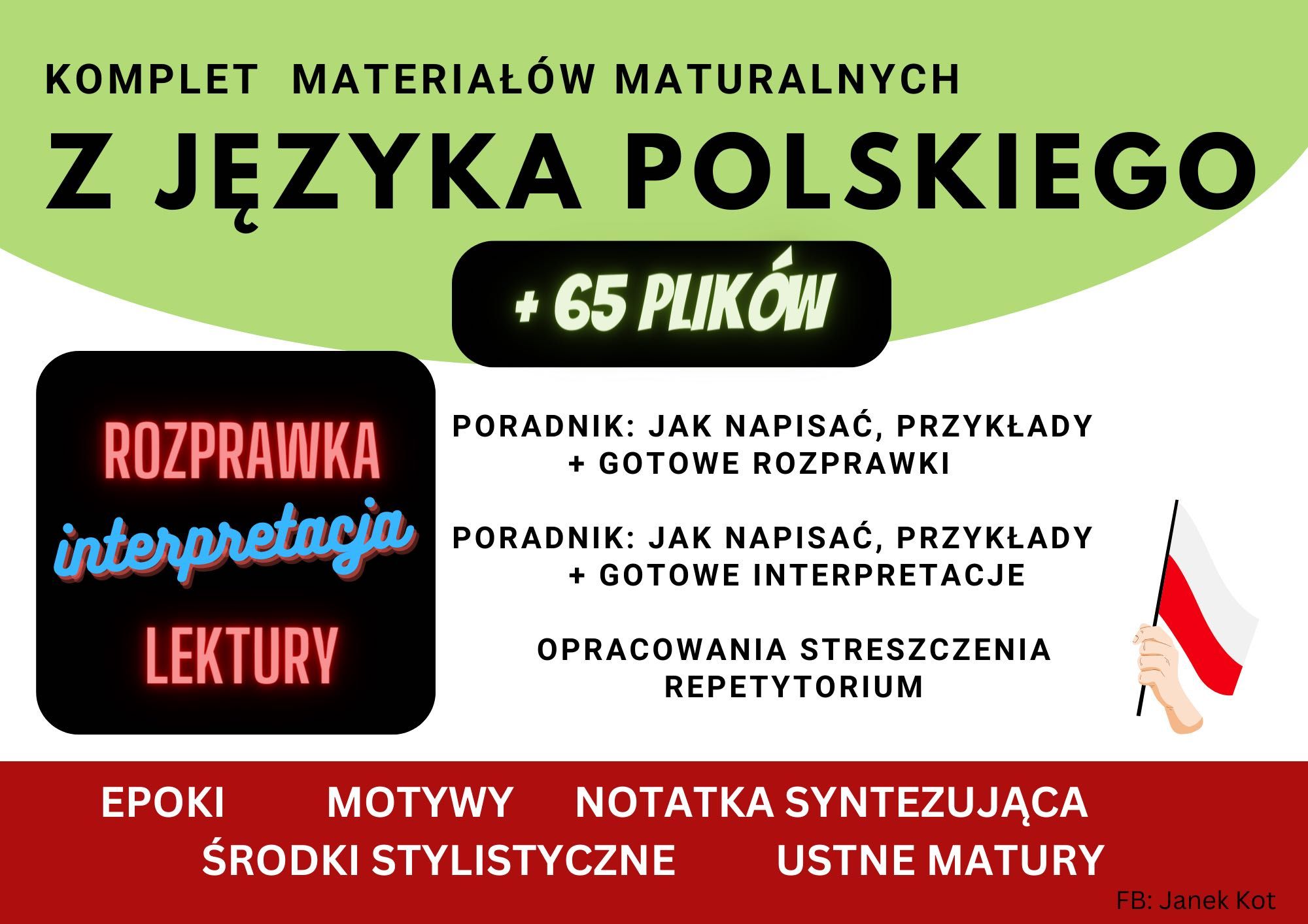 notatki MATURA JĘZYK POLSKI korepetycje ustny podstawa rozszerzenie