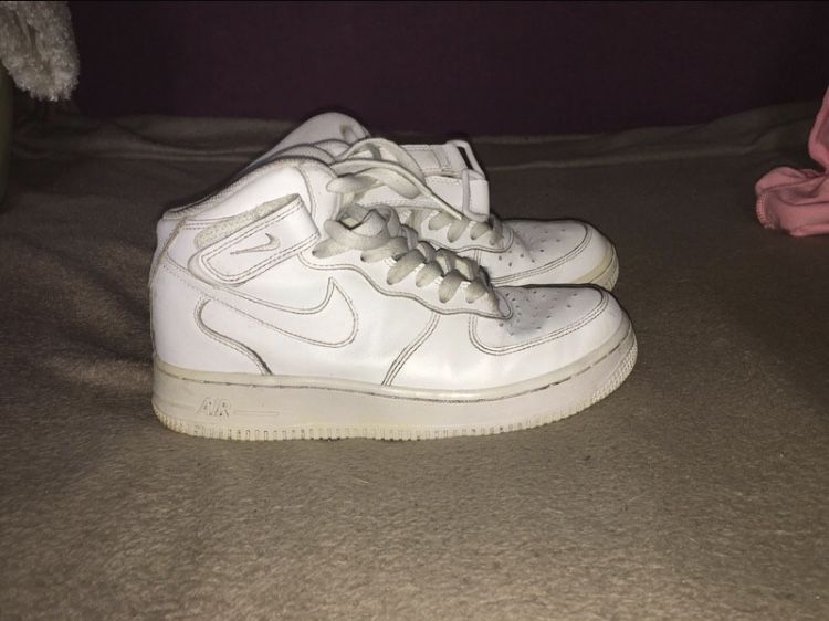 Nike AirForce 1 Białe za kostkę