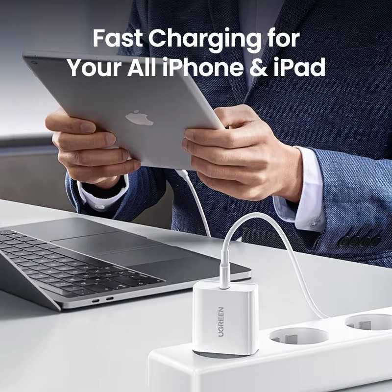 Мережевий зарядний пристрій UGREEN CD137 Fast Charging PD QC4.0 20W