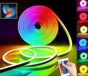 Гнучка неонова світлодіодна LED Neon RGB Неоновая светодиодная лента