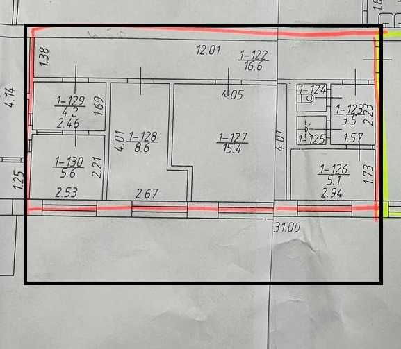 Оренда примыщення 120 м2 вул. Любечська 70