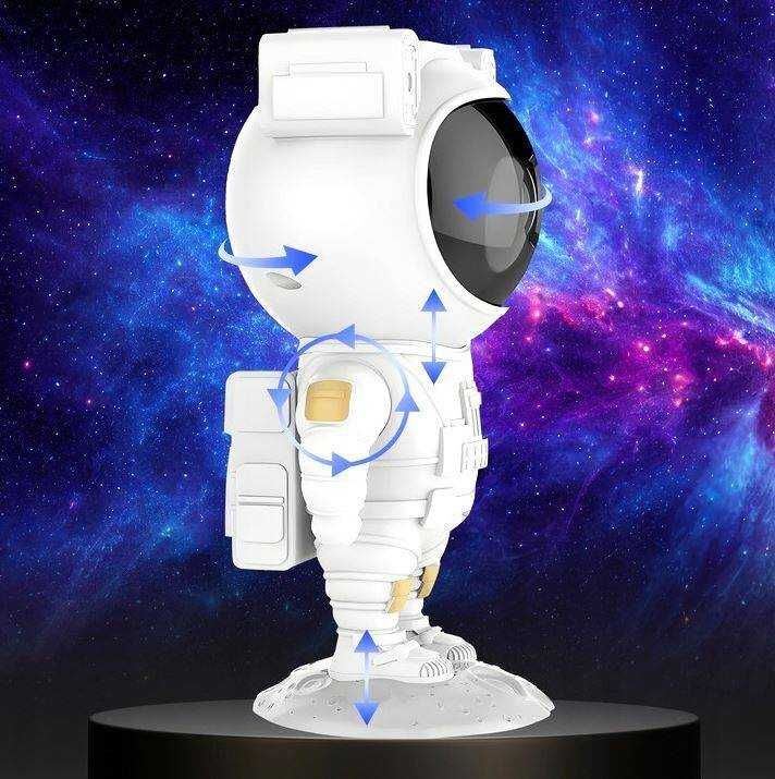 Lampka nocna dla dzieci astronauta projektor gwiazd kosmos na prezent