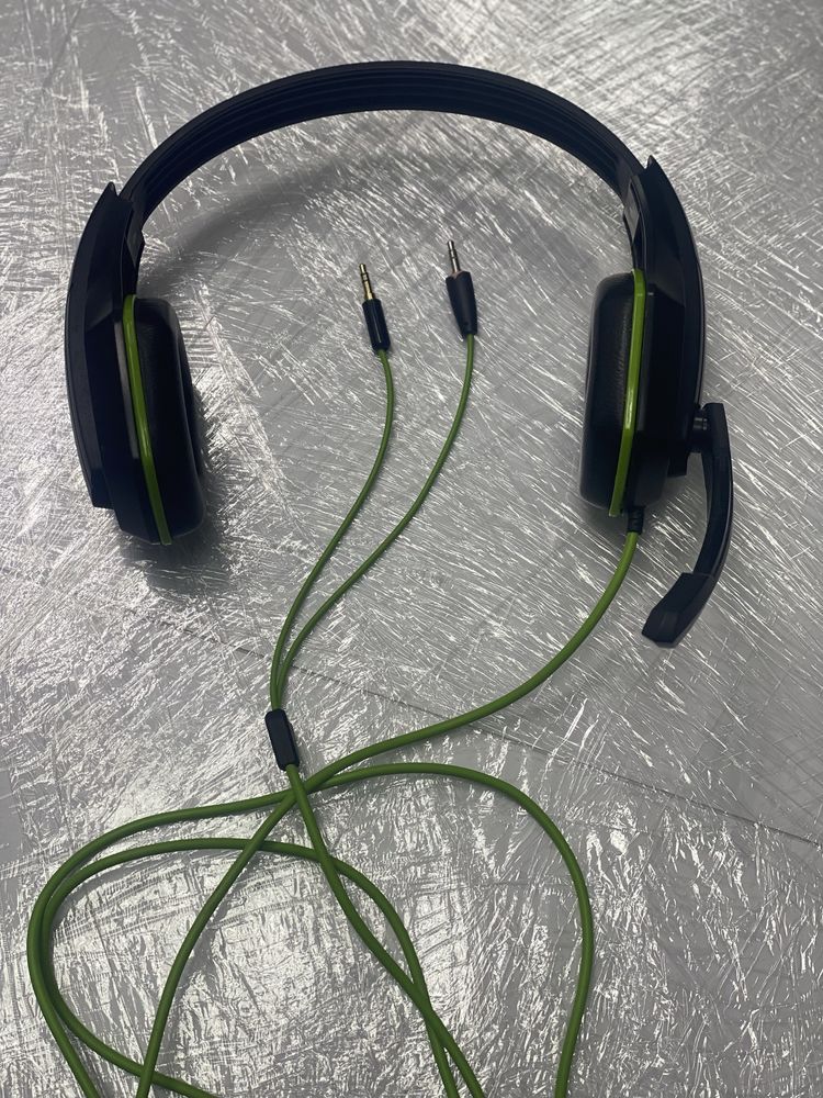 Наушники геймерские с микрофоном Gemix W-330 Black/Green