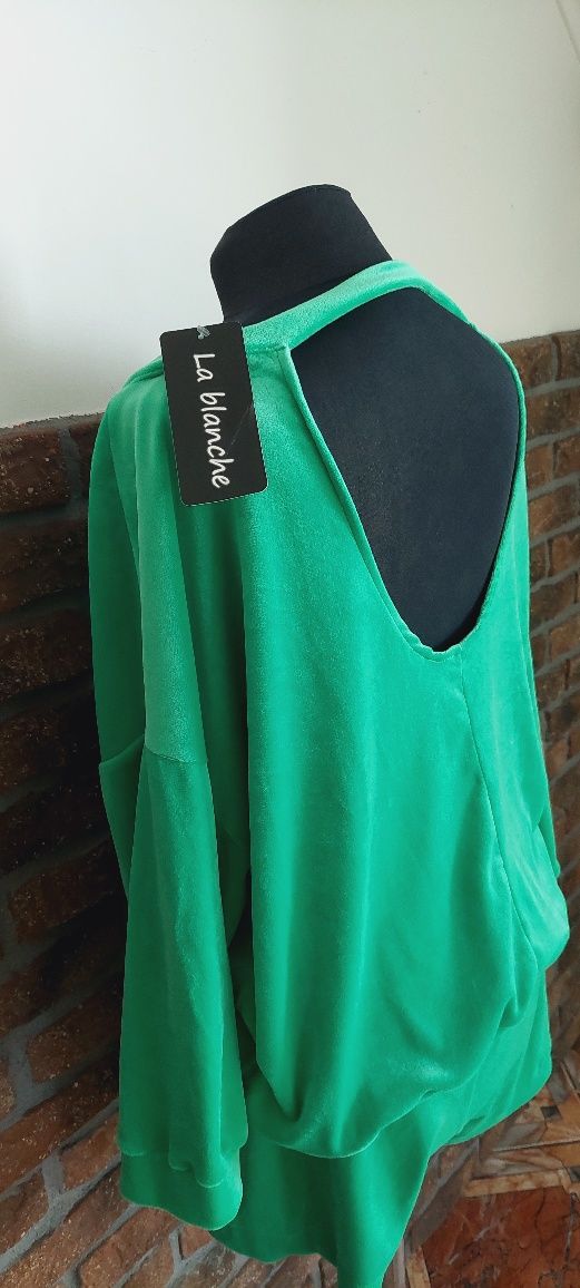 Dres komplet welurowy Ola welur La blanche zieleń Gucci voga