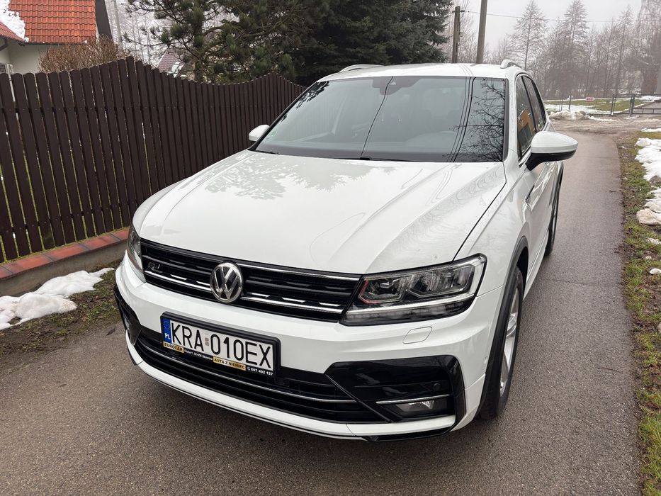 Volkswagen Tiguan 2.0 190KM R-Line 4Motion Automat Alu18” Łopatki Navi Kamera LED Skóra