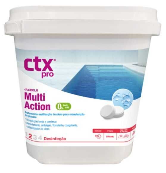 CTX-393 cloro para piscina multi ação em pastilhas