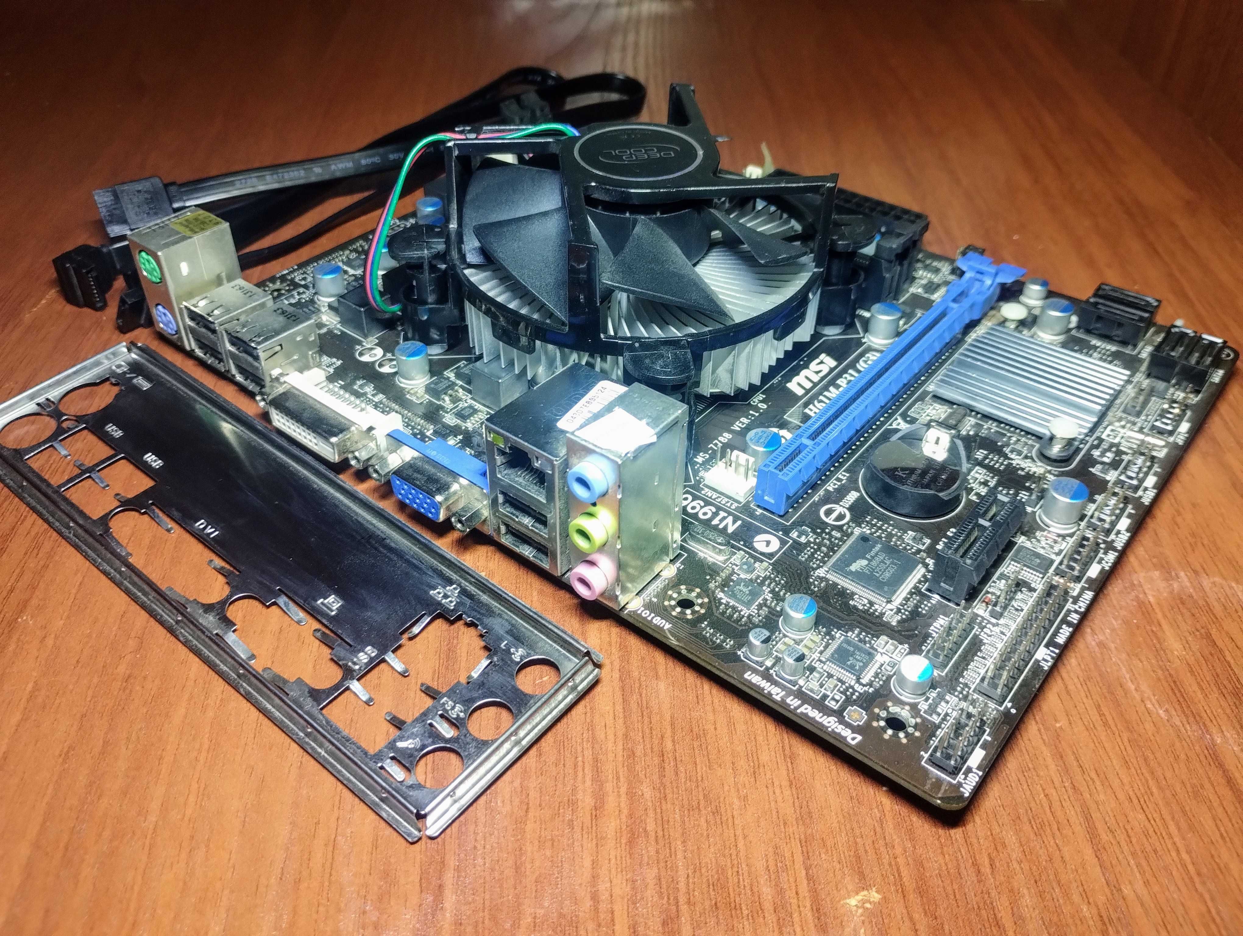 ASUS P8H61-M LX3 Plus(сокет 1155) + i3-2100 3.1GHz + кулер