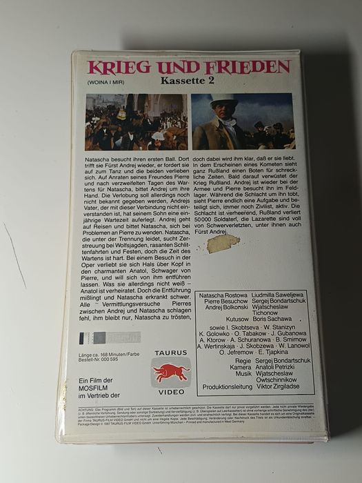 Vhs original krieg und frieden