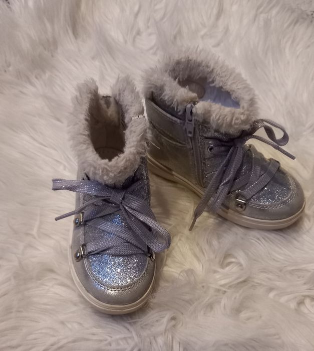 Botki srebrne rozm.24