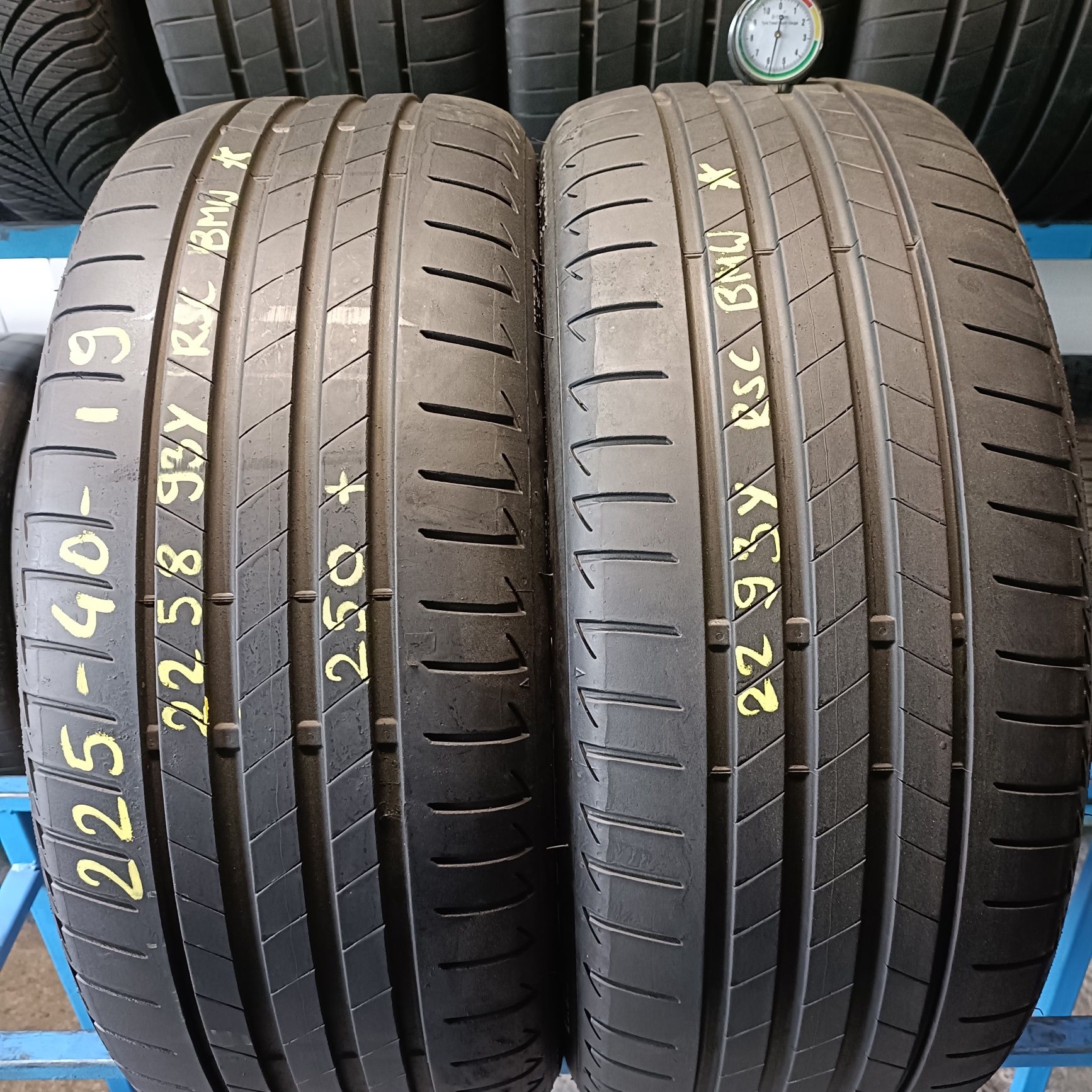 225/40r19 Bridgestone Turanza T005 BMW RSC z 2022r 5.8mm