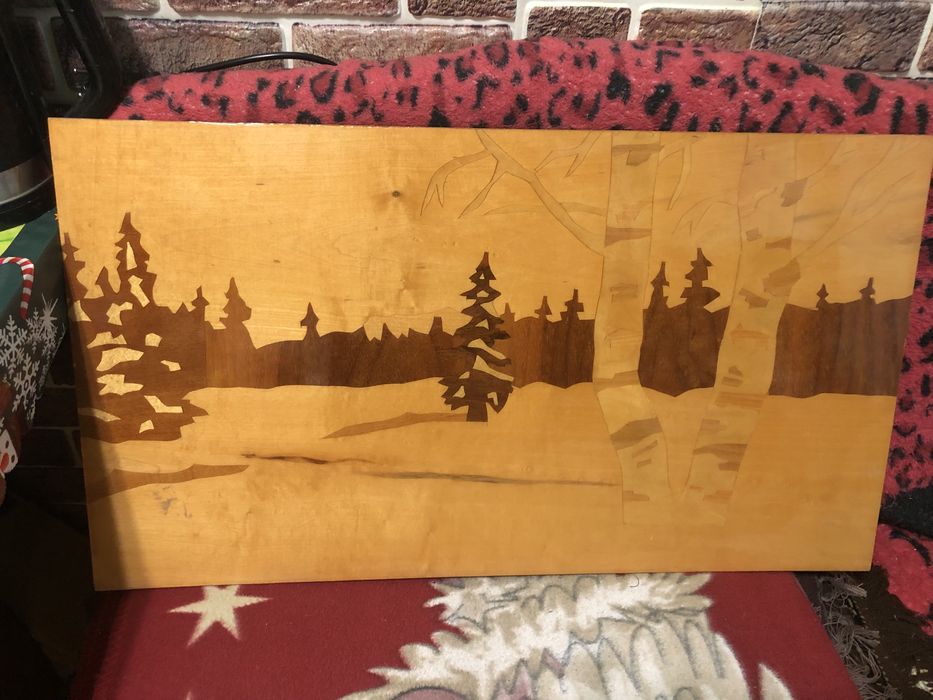 Картина дерево шпон вінтаж срср