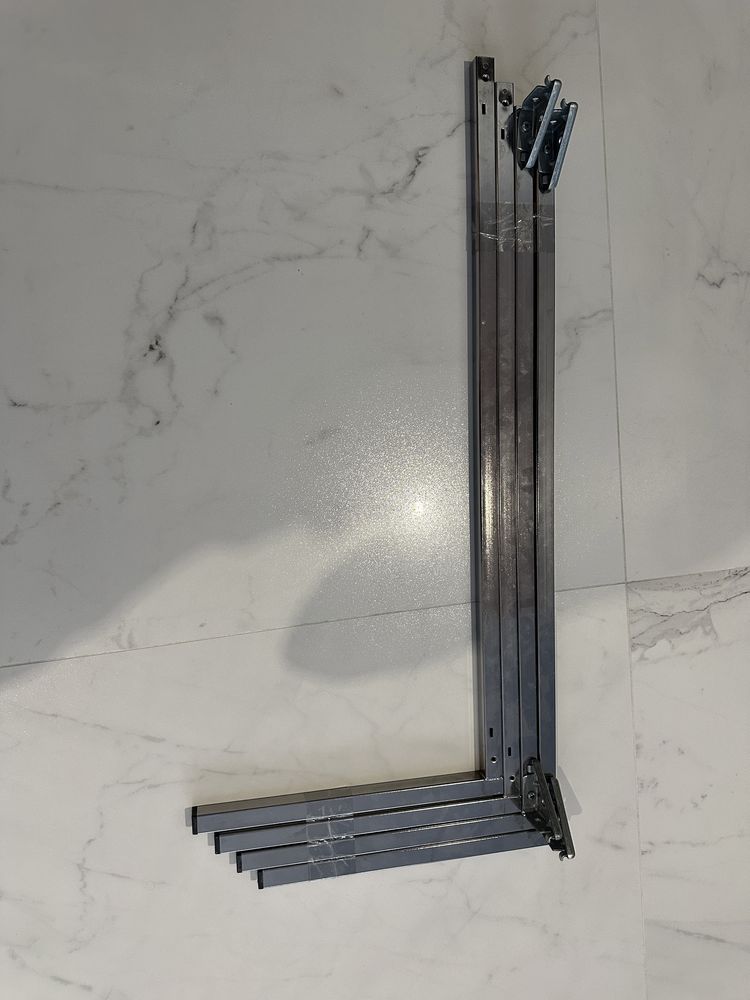 Chromowane nogi podstawa stołu kawowego ławy ikea 32,5 cm