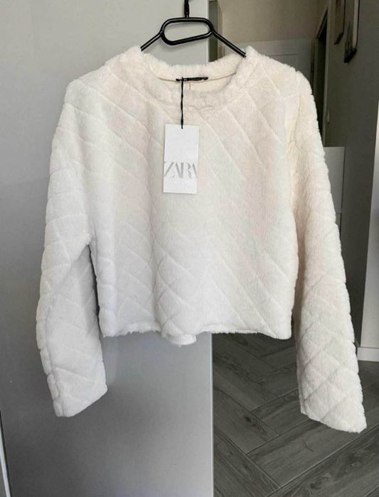 Zara biała bluza nowa sweter 36