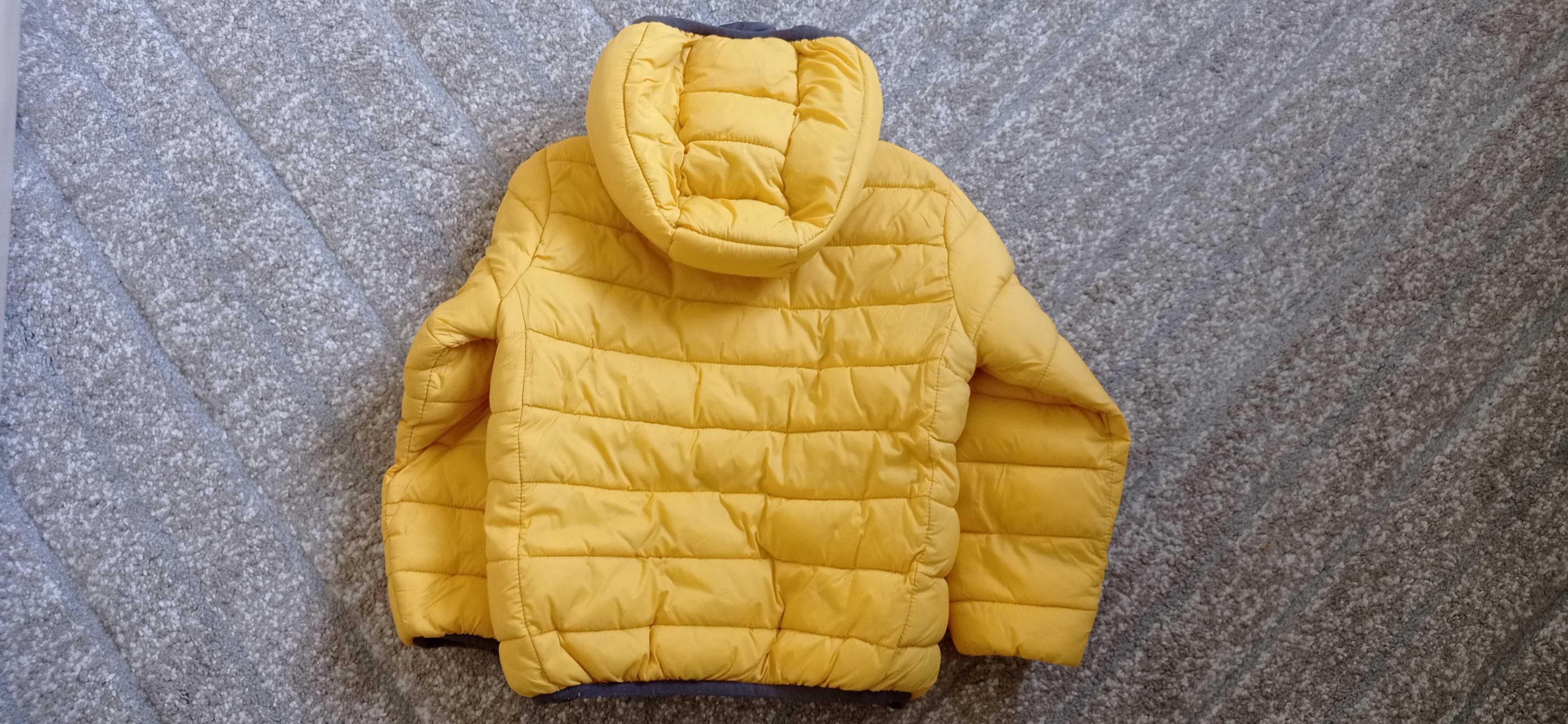 Żółta kurtka dla dziecka 110