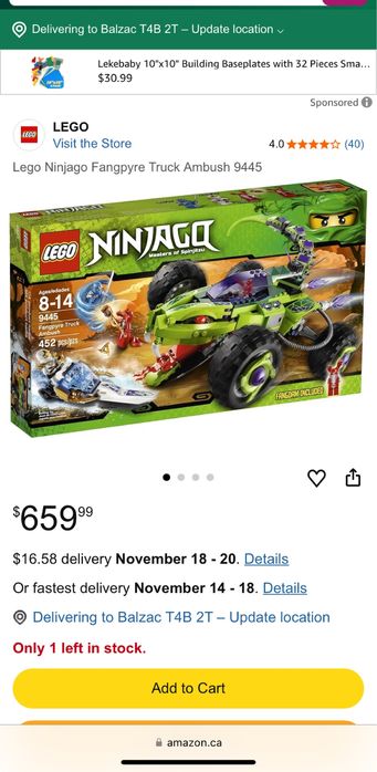 Lego Ninjago Set 9445 Fangpyre Truck Аналог