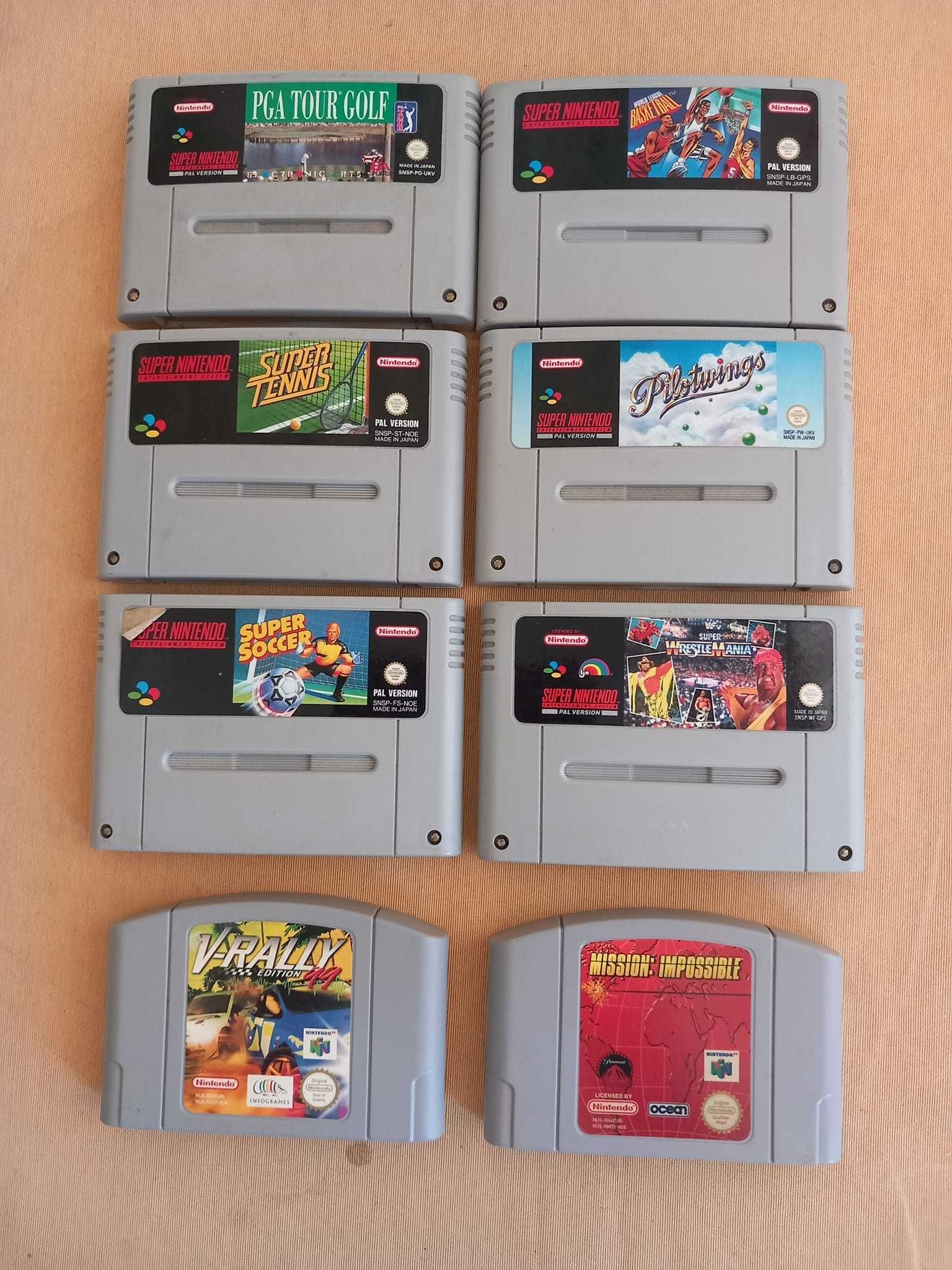 jogos de super nintendo e nintendo 64