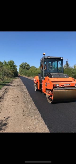 Асфальтирование, укладка асфальта, ремонт дорог, ямочный ,аренда катке