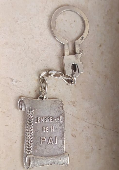 Chaveiro de prata lei, 925