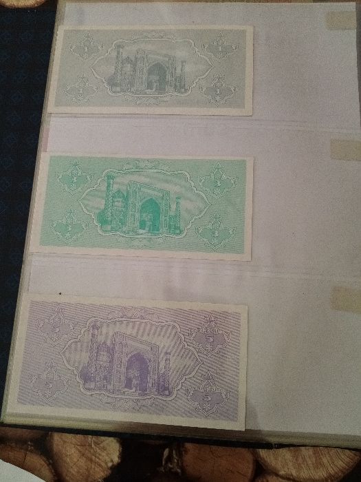 UZBEQUISTÃO, 8 NOTAS NOVAS - NÃO Circuladas, conforme as fotos