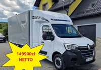 Renault Master  149900zł NETTO/10 palet/Firana/jak NOWY/Gwarancja/Pneumatyka