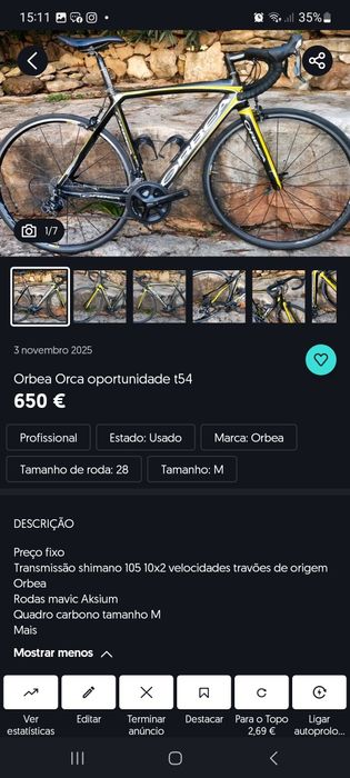 Orbea Orca oportunidade t54