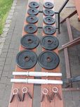 Hantle żeliwne 20kg Domyos