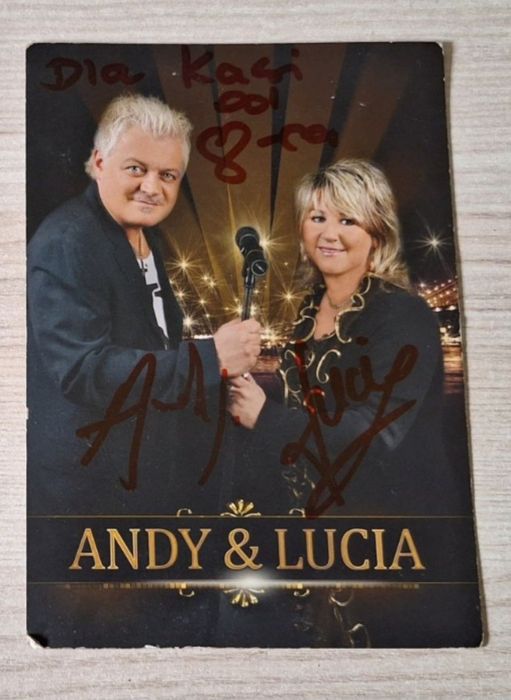 Autograf zespół muzyczny Andy I Lucia