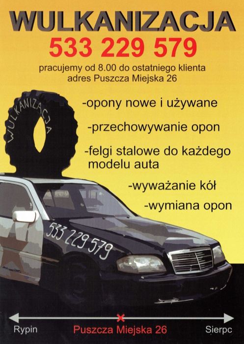WULKANIZACJA # Puszcza Miejska # zimowe opony # 13" 14" 15" 16" 17" #