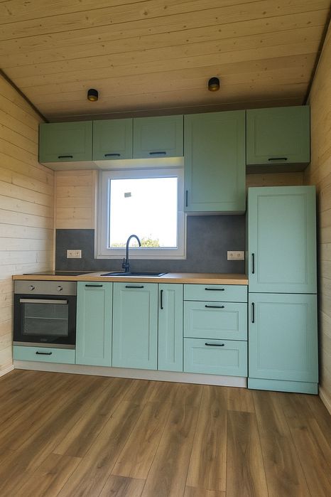 Domek mobilny Tiny Hause jezioro działka biuro