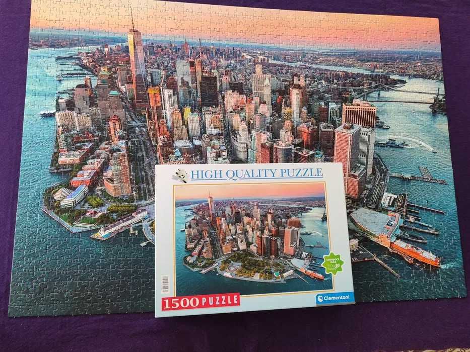 2 Puzzles 1500 pcs, impecável.