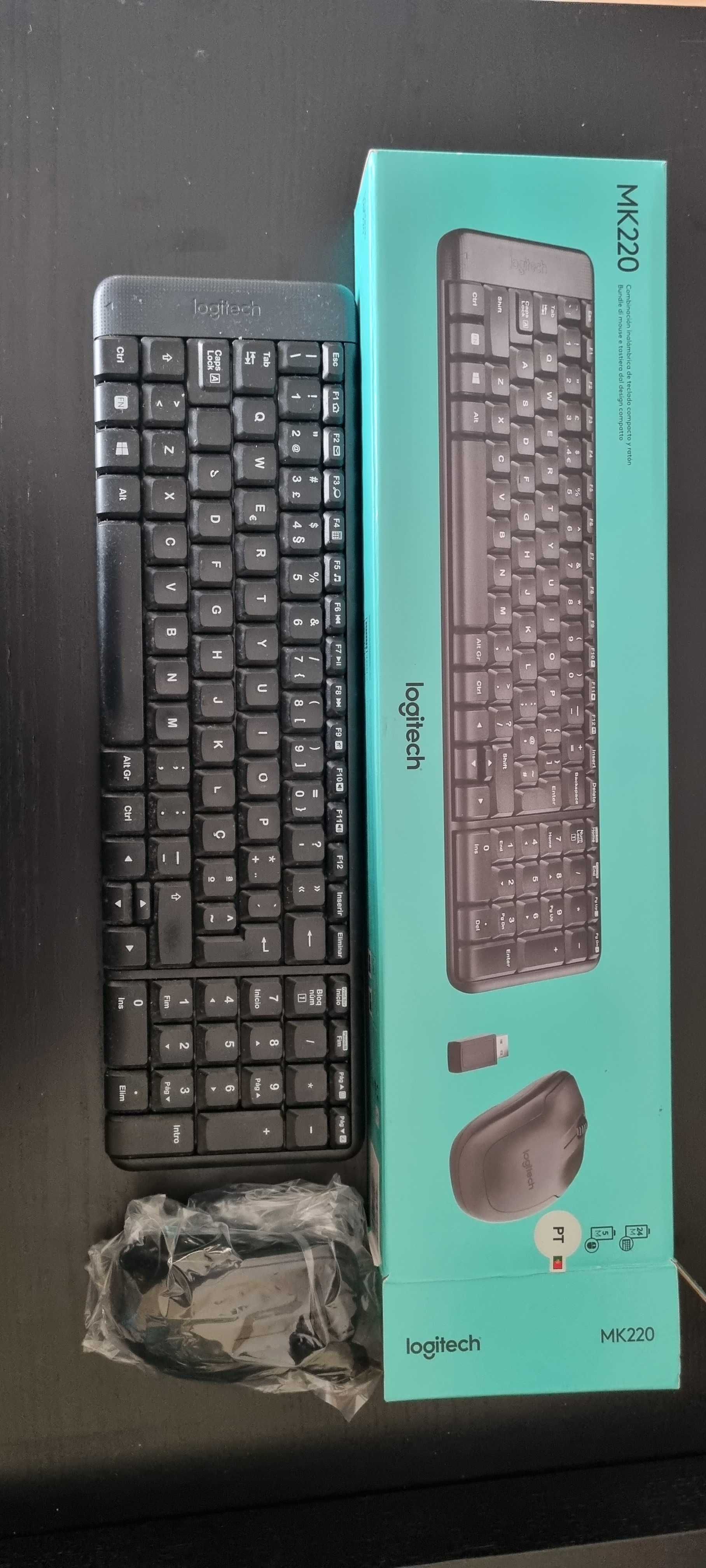 Teclado + Rato Logitech Wireless MK220