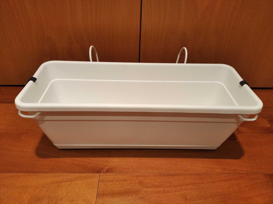 Kit floreira varanda Artevasi Veneza 50 branco