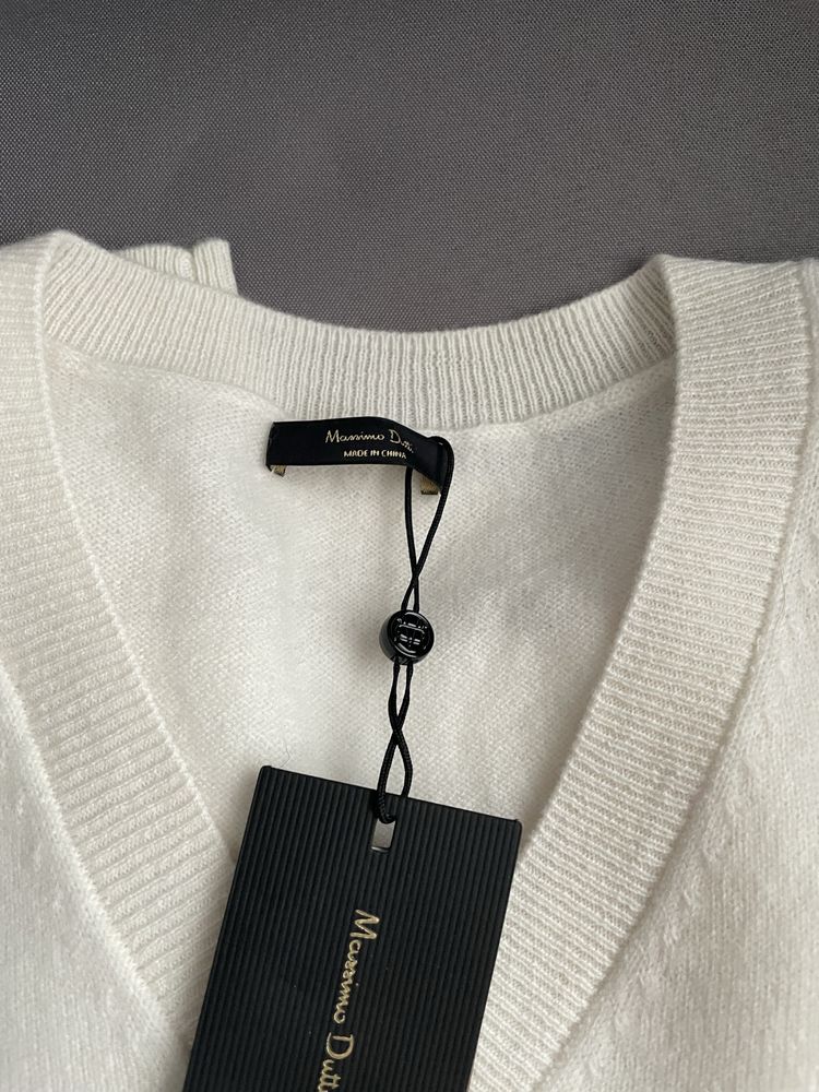 Wełna , kaszmir - sweterek Massimo Dutti xs/S