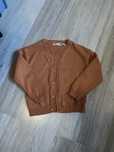 Brazowy kardigan dzianinowy vintage