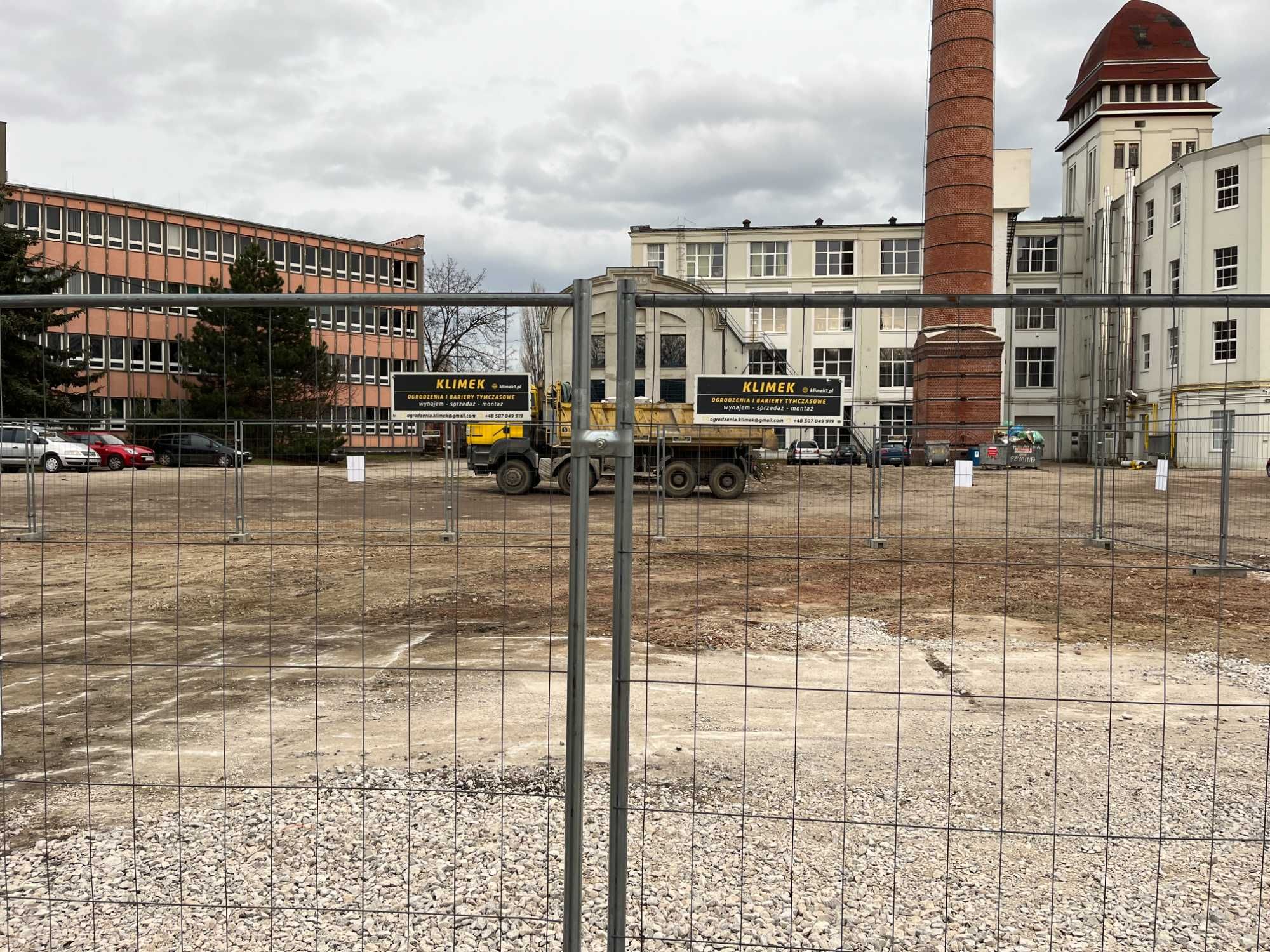 Ogrodzenie Budowlane Ażurowe Tymczasowe Mobilne 3,5 x 2 Panel Przęsło