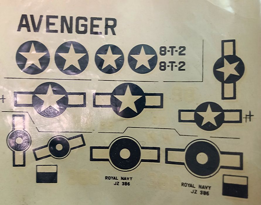 Модель 1/72 ЭВЕНДЖЕР торпедоносец