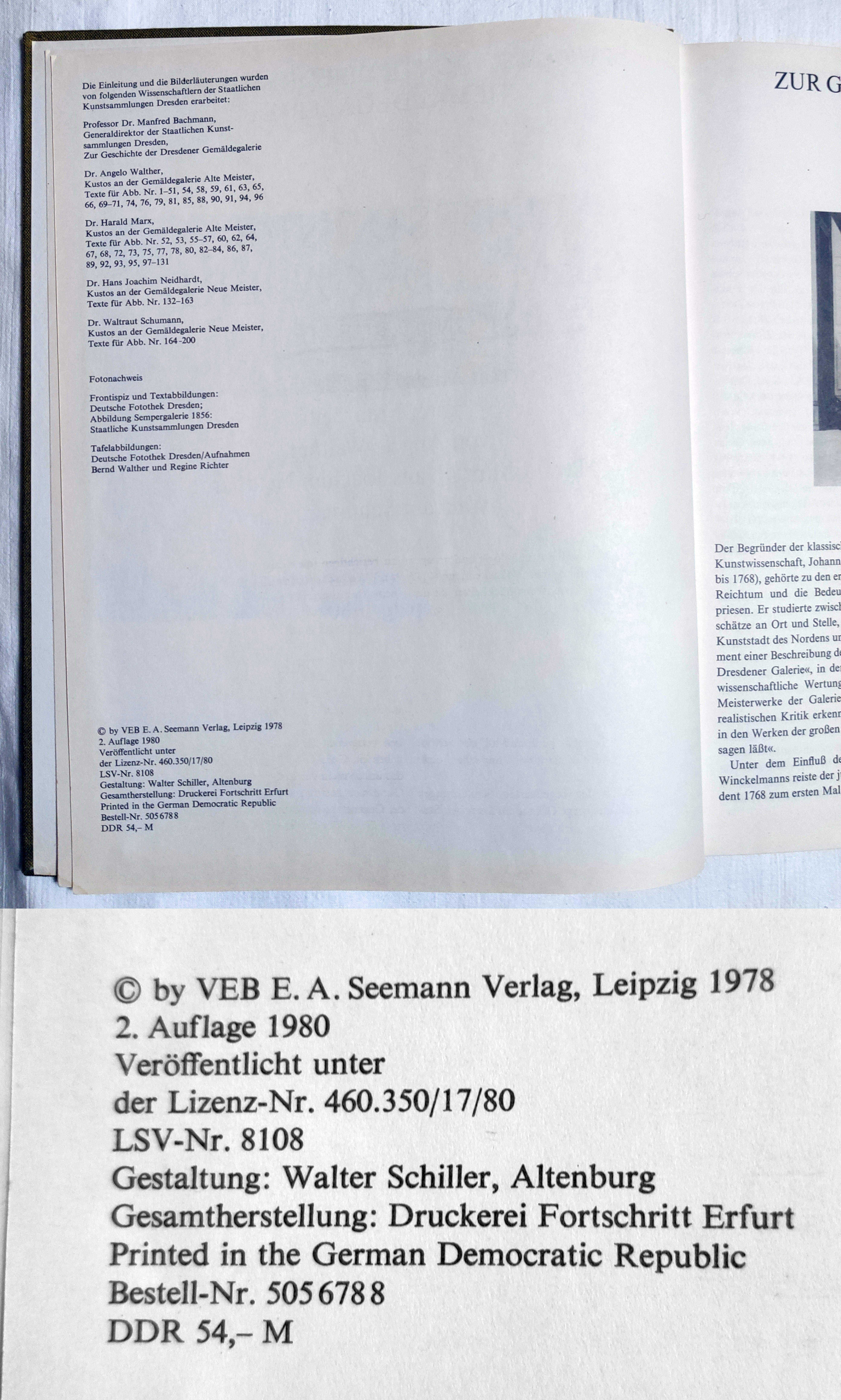 Дрезденская картинная галерея альбом репродукций (200шт.), 1980г., ГДР