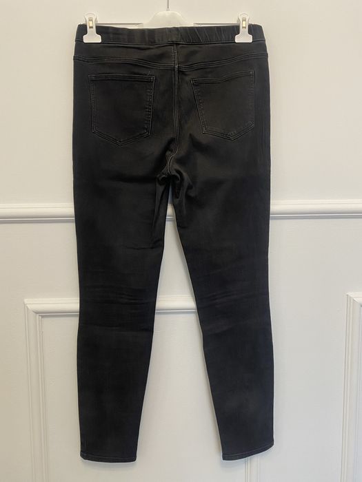 Spodnie tregginsy 44 XL H&M czarne jeansy 2 sztuki