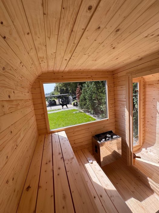 LAWA Sauna KWADRO COMBO z Prysznicem Producent SPA Szwedzkie drewno