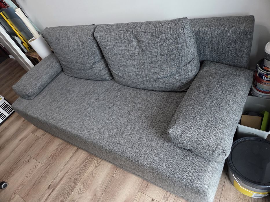 Kanapa rozkładana szara 3 osobowa Ikea Arviken 193x77x98/13