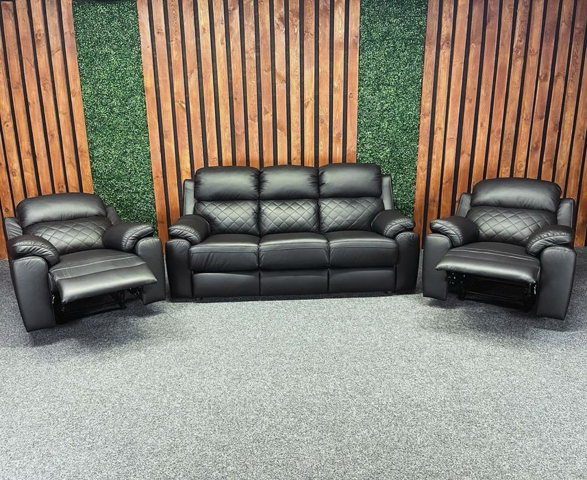 НОВИЙ ШКІРЯНИЙ гарнітур реклайнер RELAX ІТАЛІЯ. Кожаный диван кожа