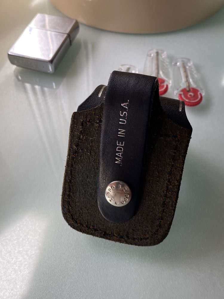 Etui pokrowiec skórzany Zippo