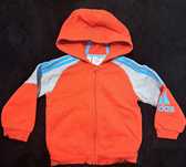 Bluza z kapturem, 80, adidas, bawełniana, czerwona