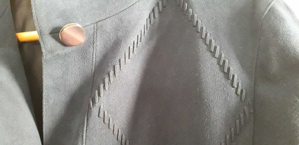 Casaco comprido de senhora, azul escuro