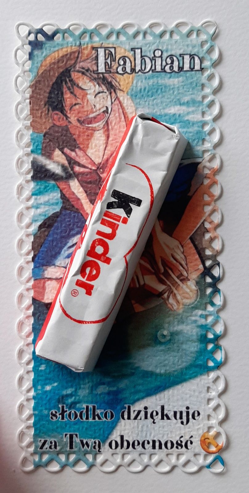 Merci podziękowanie etykieta upominek Komunia ślub urodziny