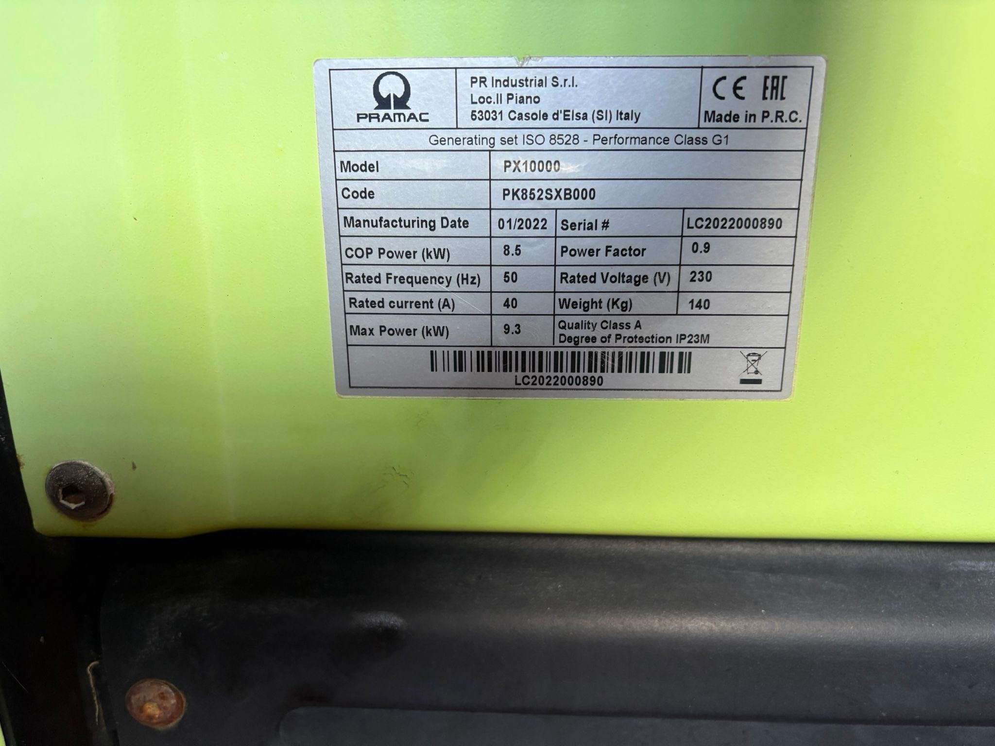 Gerador Pramac PX10000