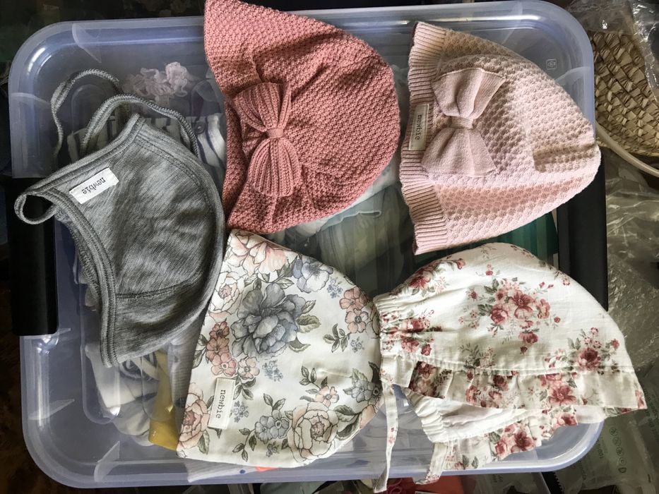 Zestaw Newbie bonetka turban czapeczki