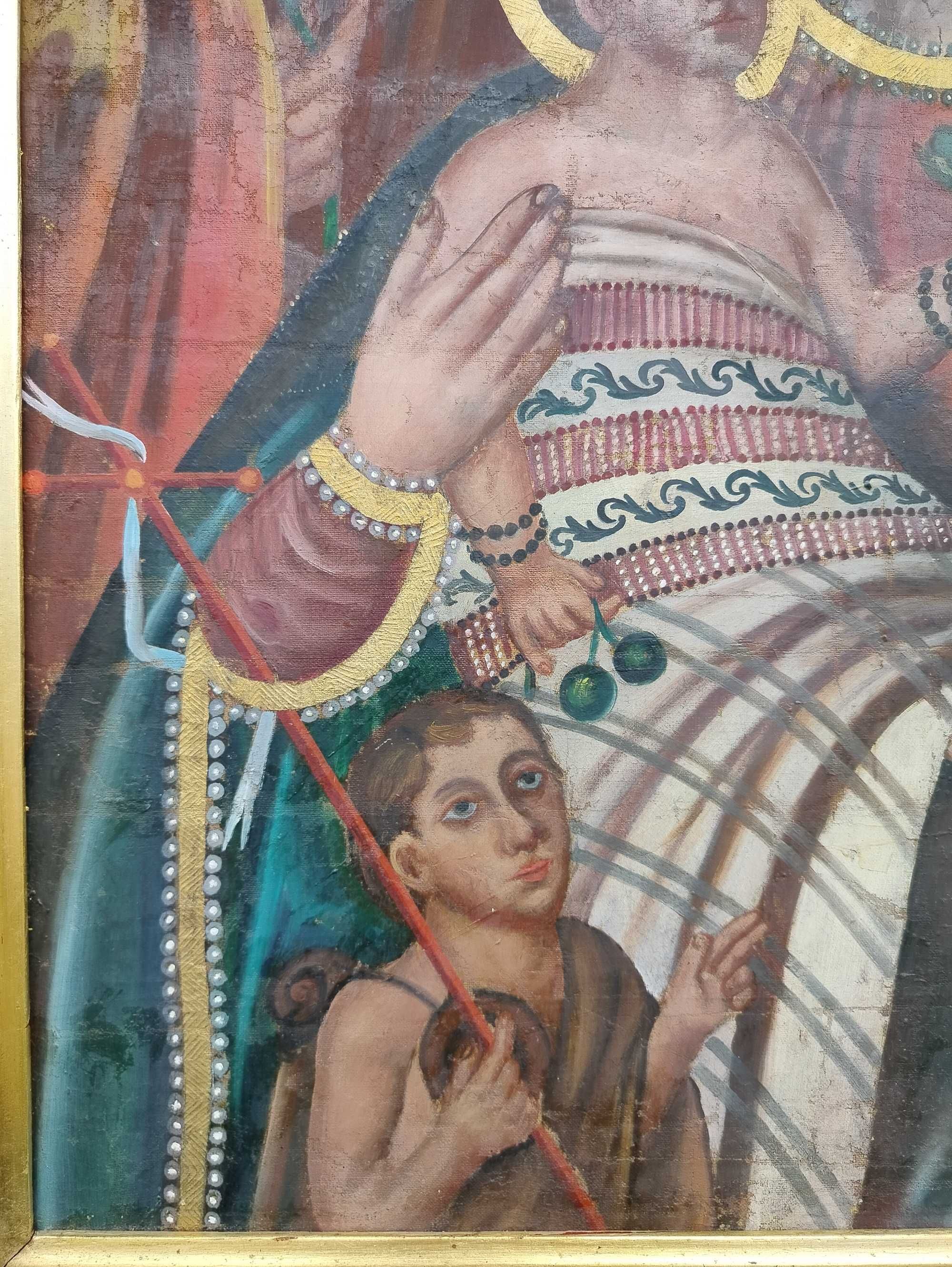Matka Boska Dzikowska stary duzy obraz